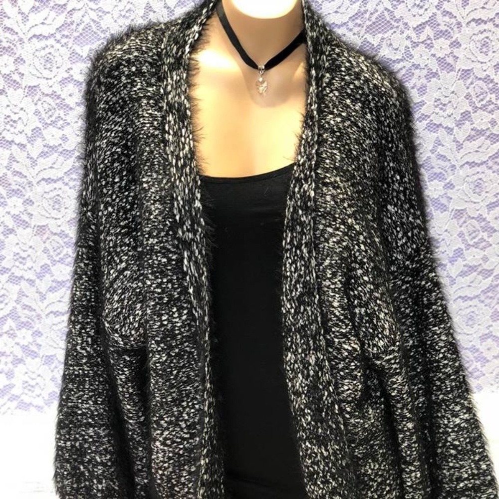 Black and White Knitted Sweater